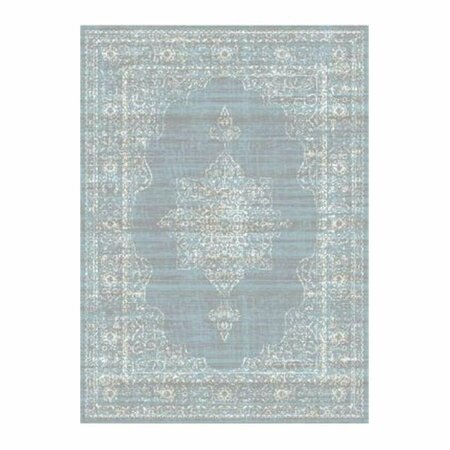 AURIC 3563-0033-GREY Colosseo Area Rug- Grey - 2 ft. 2 in. x 7 ft. 7 in. AU3167707